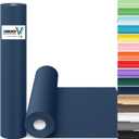 Vanhench Navy Blue Wrapping Paper 17.5"963" (80 1/4FT), Birthday/Fathers Day Wrapping Paper, Art Craft Paper, Bouquet Flower Poster, Blue Bulletin Board Paper 80GSM55LB