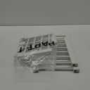 Dog Gate - 18"-45" Adjustable Extra Wide Metal Baby Gate to Step Over, 10" Tall Small Pet Gate with 3 Extension Kits, Pressure Mounted for Doorways & Stairs (White)