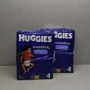 Huggies Size 4 Overnites Baby Diapers: Overnight Diapers, Size 4 (22-37 lbs), 116 Ct (2 Packs of 58), Packaging May Vary