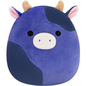 Squishmallows Original 8-Inch Ingred Purple and Black Spotted Cow - Official Jazwares Plush (Little)