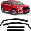 Voron Glass in-Channel Extra Durable Rain Guards for Ford Edge 2015-2025, Window Deflectors, Vent Window Visors, 4 Pieces - 220214