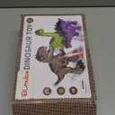 3-Pack Electronic Walking Dinosaur Toys for Toddlers 2-4, Moving Dinosaurs Toys with Lights, Roaring Sounds, T-Rex, Brachiosaurus & Stegosaurus, Xmas Birthday Gift for 2 3 4 5 6 Years Old Boys