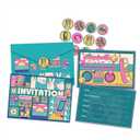 12Pcs 80s and 90s Themed Party Decoration Include Invitation Cards With Envelopes and Stickers 80s and 90s Themed Party Supplies