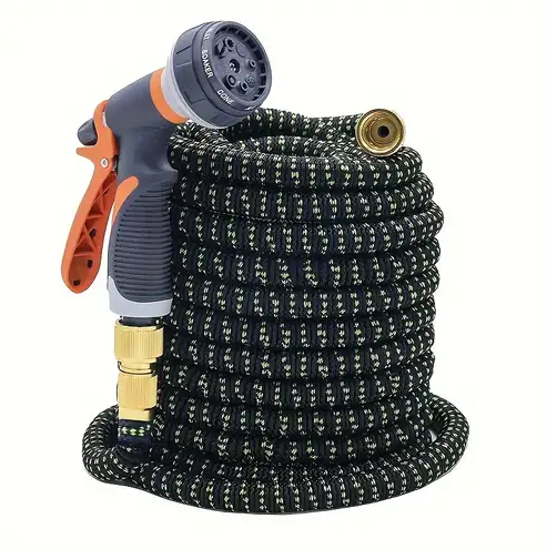 High Pressure Hose Nozzle/Hose Gun Garden Hose Spray Gun, 8 Adjustable Patterns Hose Spray Gun for Watering Plants Car Washing Shower Pet,25 ft