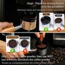 29PCS Espresso Accessories Kit,51mm Espresso Tamper Tools,Includes Wood Station,Distributor,Knock Box,Stirrer,Dosing Funnel,Brush,Puck Screen,Frothing Pitcher,Powder Ring,Towel,Decorative Stencils