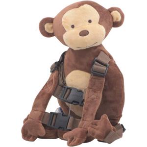 2 in 1 New Monkey Toddler Safety Harness Backpack Children's Walking Leash StrapBrown
