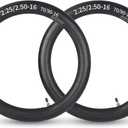 GICOOL 2.25/2.50-16" (70/90-16) Dirt Bike Replacement Inner Tubes, 2 Pack with TR4 Valve Stem, Fits for Off-road Motorcycle, Mini Bike, Pit Bike and More