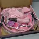 Hoedia 17 PCS Pilates Kit for Women, Pilates Equipment Ring and Ball Set with Resistance Bands, Yoga Strap, Core Sliders, Socks, Bag & Guide for Starter Home Workout Fitness Gym Essentials (Pink)