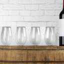 Stemless Wine Glass 15 oz. (Set of 12)| Kitchen Drinking Glass or DIY Party Favor