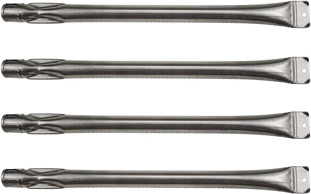 17 inch Stainless Steel Grill Burner Tubes Replacement for Bakers and Chefs GR2039201-MM-00, ST1017-012939, GR2039201-BC-00, Members Mark Gas Grill, 4 Pack Pipe Burners for Sams, Uniflame, Grill Chef