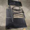 FLEXISPOT 4 Legs Standing Desk 63 x 28 Inch Electric Adjustable Height with Splice Board Home Office Sit Stand Up Desk, Black Top + Black Frame