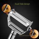 4 x Premium Stainless Steel Vegetable Peeler, julienne peeler,Portable Kitchen Tool with Dual Blade