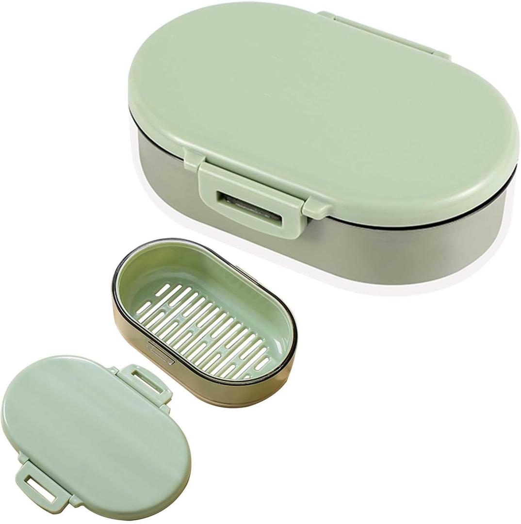Bar Soap Travel Case, Soap Container, Leakproof Travel Soap Case, Portable Soap Holder with Lid for Gym, Camping Essentials