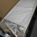 Metal Pegboard Display Stand 2 x 4.9 Feet, Adjustable Height with 40 Peg Board Hooks and Wheels, pegboard Display Rack, Craft Display Rack, Retail Display Rack, Garage Peg Board, Pegboard (White)