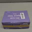 50 Pcs 1ml Syringes with Caps Oral Dispenser Individually Sterile Warpped for Medicine Dropper, Colostrum Collect Feeding Pets, Liquid