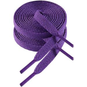 VSUDO 2 Pairs Flat Shoe Laces for Sneakers, Shoe Strings/Shoelaces for Sneakers (39" ( 100 CM ), 18 Purple)