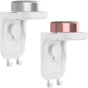 WALI Outlet Shelf Wall Holder, Fit for Duplex GFCI Decorative Outlet Shell A Space Saving for Smart Home, Speaker Mounts up to 20lbs with Cable Management (OSH002-W), White