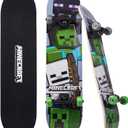 Voyager Skateboard with Printed Graphic Grip Tape - Great for Kids and Teens, Cruiser Skateboard with ABEC 5 Bearings, Durable Deck, Smooth Wheels