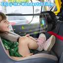 Alagoo Car Fan 6'' 12V Cool Gadgets Clip Fan for Front Rear Seat Passenger Portable Electric Air Fresh Fan with Cigarette Lighter Plug for Cars/Vehicle SUV, RV