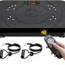 Vibration Fitness Plate Exercise Machine, Professional Automatic Mode Full-Body, Promotes Lymphatic Circulation, Burns Fat & Weight Loss, Home Fitness Equipment - 330 LBS for Women and Men