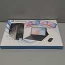 for iPad 9th / 8th / 7th Generation 10.2 inch & iPad Air 3rd Gen & iPad Pro 10.5 inch Case with Keyboard 7 Color Backlit - Built in Pencil Holder with Mouse (Black)