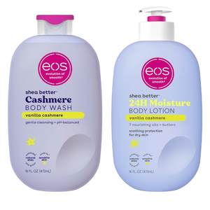 1.eos Shea Better Body Lotion, 2.eos Shea Better Body wash (2 Pack), 3 Veet Gel cream