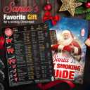 Santa's Meat Smoking Guide - Must Have Smoker Accessories for Pellet Grill - Christmas Grilling Gifts for Men - Smoker Accessories Gifts for Men - Wood, Time & Temp - Outdoor