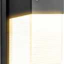 JJC LED Wall Pack Light with Photocell,28W(150-250W Replacement),3000LM 3000K-Warm White Dusk to Dawn LED Outdoor Lighting,100-277V Outdoor Security Lights