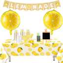 Lemonade Stand Supplies 50 Lemonade Cups with Lids and Straws, 9oz