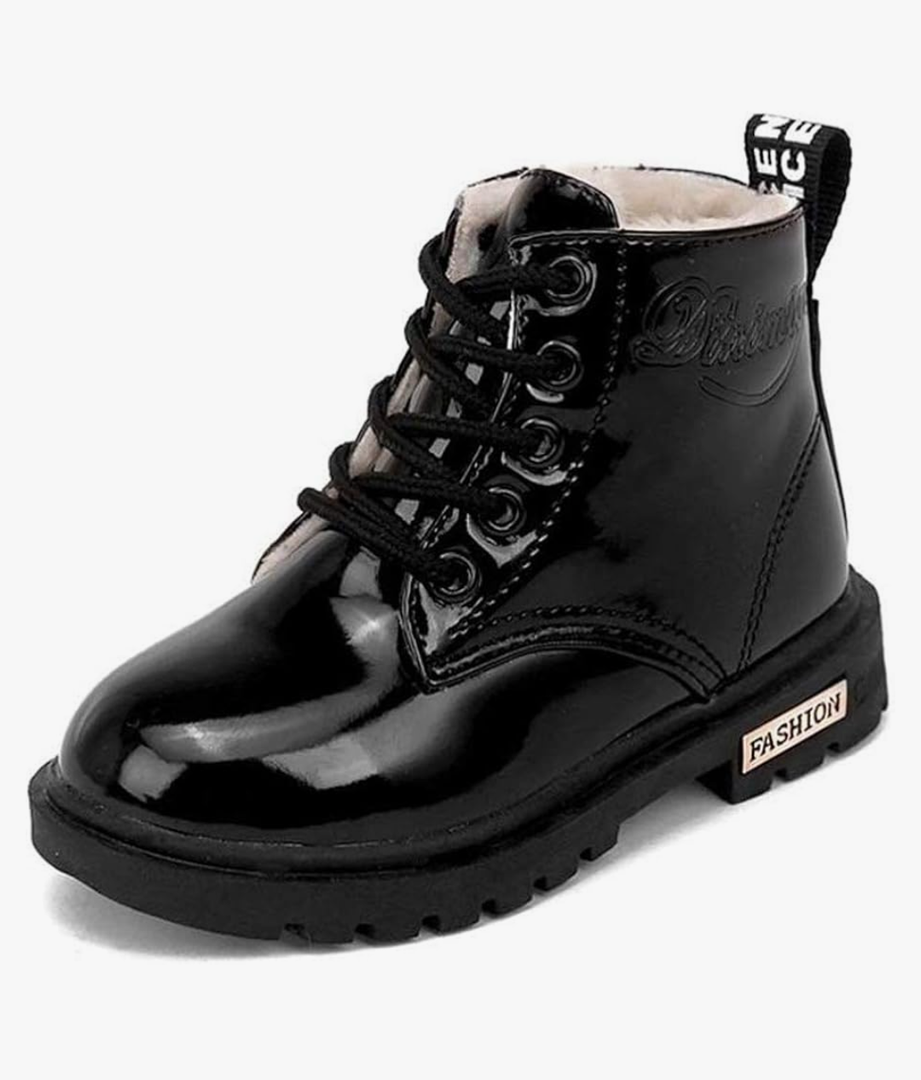 Daclay Kids Boots Children Boys and Girls Candy-Colored Waterproof and Velvet Boots , Size 21