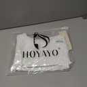 HOYAYO Womens Bustier Y2K Top Sleeveless Square Neck Casual Slim Fit Basic Fitted Compression T-Shirts White L