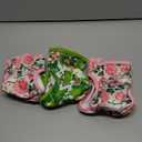 wegreeco Luxury Washable Reusable Dog Diapers (Stylish Pattern) - Female Dog Diapers, Doggie Diapers, 3 Pack (Floral, Medium) (Medium (12"-15" Waist))