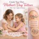 15 Sheets Printable Temporary Tattoo Paper for Inkjet Printer - 8.5 x 11 in DIY Custom Temporary Tattoos with Vibrant Color Prints for Mother's Day, Kids & Adults