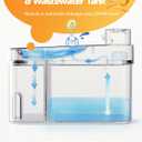 ODSD Cat Water Fountain, App Monitoring Wastewater Separation & No Filter Cotton, Pet Water Fountain with 101oz/3L Large Capacity Tank, Wireless Automatic Water Dispenser for Cats Indoor, 2.4G Wi-Fi