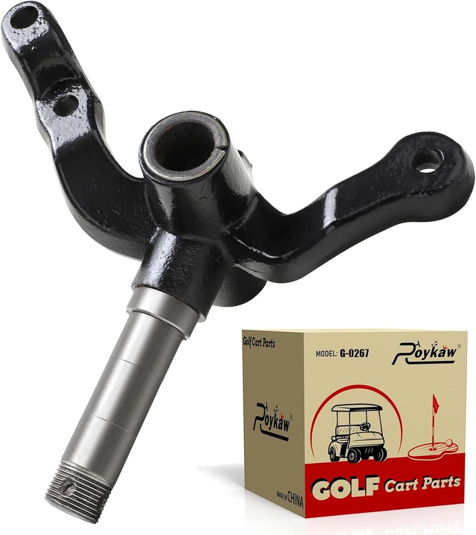 Roykaw Golf Cart Passenger Side Spindle for EZGO TXT 2001-up Gas & Electric Models, EZGO TXT Front Spindle Replacement, Durable Forged Steel Alloy, 1 Piece, OEM# 70942-G02, 70942G02