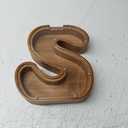 Piggy Bank for Kids Boys Girls, Large Personalized Wooden Letter Piggy Bank with Cut-Out Design, Alphabet Letter Coin Banks, Money Savings Box, Wooden Bank for Kids Creative Gift for Real-Money(S) (New Style-Initial-9.2")