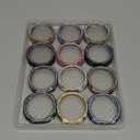 RICHONE [12Pack] Bling Screen Protector Compatible with Samsung Galaxy Watch 8 (2025) 44mm, Rhinestone Full Protection Flexible TPU Cases Anti Scratch Watch Bumper Cover for Galaxy Watch8 44