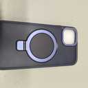 Magnetic for iPhone 13 Case with Ring Stand, [10 FT Drop Protection] [Velvety Touch] Slim Translucent Matte Back Shockproof Phone Case for iPhone 13 6.1'', Blue