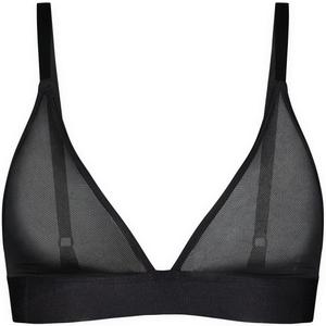 NEGATIVE Underwear  Sieve Triangle Bra  Comfortable Wireless Bras for Women  Perfect Low-Coverage Triangle Cut (5, Black)