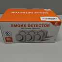 Smoke Alarm Fire Detector,Battery Operated Photoelectric Smoke Detector with Test Button and Low Battery Warning, Fire Alarms Smoke Detectors for Home, 6 Pack