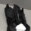 FAIR WIND Padded Camping Chair 500LBS Capacity Heavy Duty Oversized Folding Chair for Heavy People Portable Lawn Chair with Adjustable Lumbar Support, Cooler Bag & Cup Holder for Outdoor, Beach (Single Pack, Black)