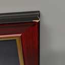 11x14 Diploma Frame with Black over Gold Mat, 14x17 Certificate Frame, Real Wood with Gold Trim, Mahogany Frame with Arcylic