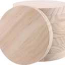 8PCS 6 Inch Round Wooden Discs Circles, 0.78 Inch Thickened Unfinished Wood Wooden Plaque, Wood Coasters for Crafts DIY Painting