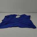 SENSERISE Womens Open Back Workout Tops Backless Short Sleeve Athletic Shirt Running Crop Top Gym Yoga Tee (Small, Royal Blue)