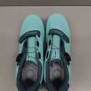 Cycling Shoes, Unisex Delta Cleats Compatible, Indoor Peloton and Outdoor Road Bike Shoes for Men and Women (Teal)