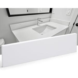 5" x 60" Super White Engineered Marble Threshold, Rigid Shower Curb & Vanity Backsplash for Tile Transitions, Window Sill, Fixed Size Easy to Cut