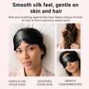 Silk Sleep Mask for Side Sleepers, Face-Hugging Padded Eye Cover, Eye Mask for Sleeping Women Men, with Upgraded Nose Bridge Fit, Soft Light Blocking Mask for Travel, Naps & Shift Workers (Black)
