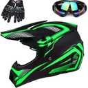 Adult 4 Wheeler Helmet, Motocross Helmet DOT/FMVSS-218 Certification Comfortable and Breathable Full Helmets for Locomotives Used in All Seasons, Large