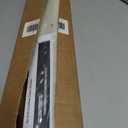 LazBlinds No Drill Zebra Blinds for Windows 34.5" W x 72" H, Cream