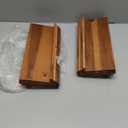 Tinamo Acacia Wooden Spice Rack Organizer for Cabinet - Spice Drawer Insert, Spice Organization for Cabinet, Seasoning Organizer, 4-Tier Spice Jar Rack for Drawer, Spice Holder Pack of 8 (64 Jars)